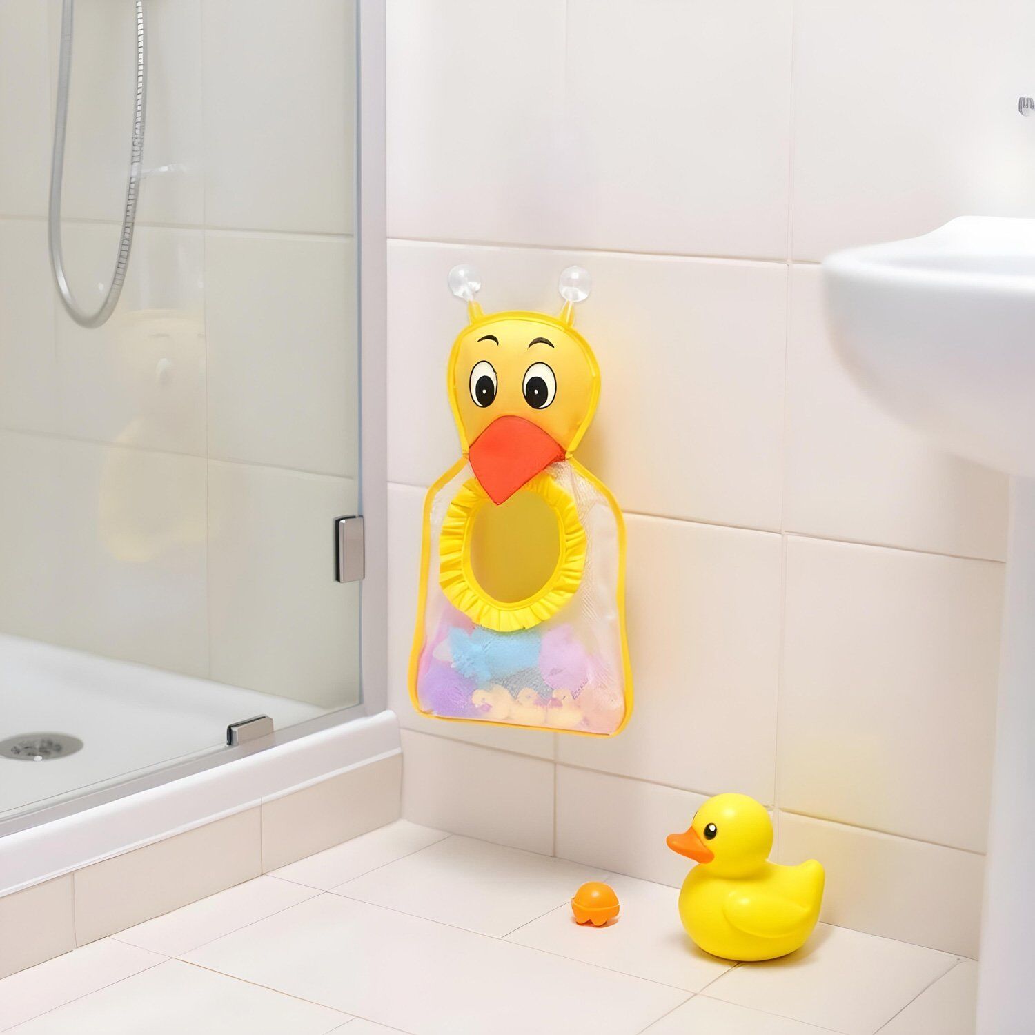 Ördek Figürlü Banyo Oyuncak Torbası
