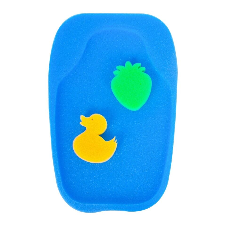 Bebek Banyo Küvet Süngeri Mavi