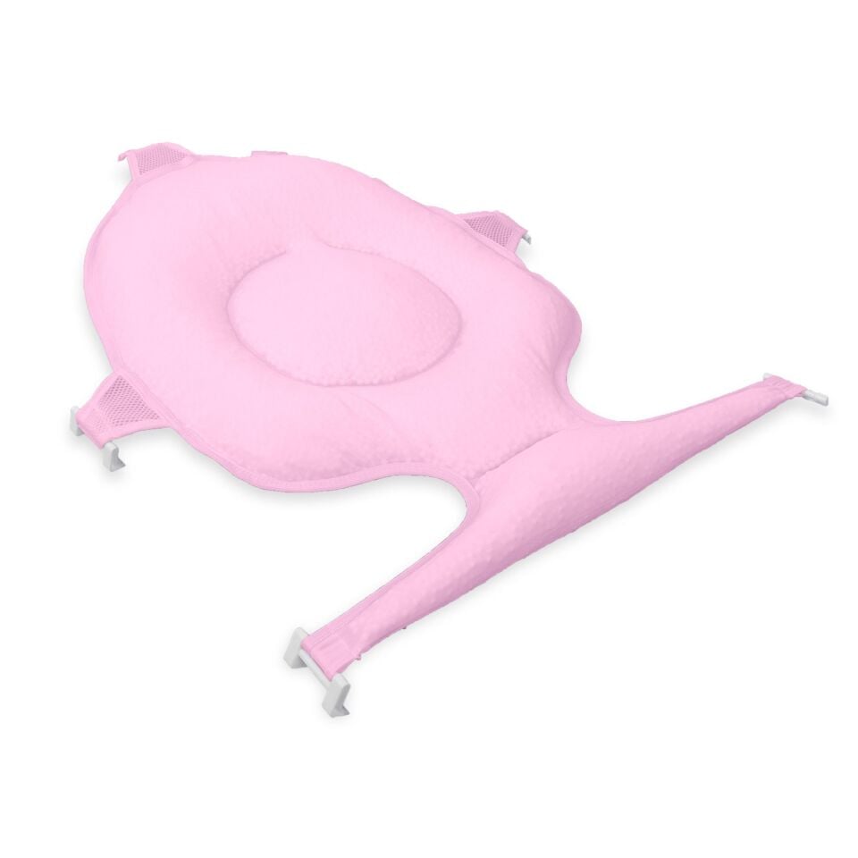 Çok Fonksiyonlu Bebek Banyo File & Minderi Pembe